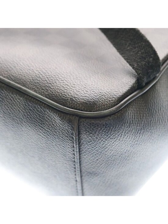 Louis Vuitton Damier Graphite Josh Backpack Black Leather Silver main image 4